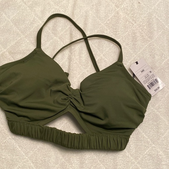 Women's Cinch Trim Cut Out Detail Bikini Top - Shade & Shore 34D (Top Only) - Picture 2 of 6